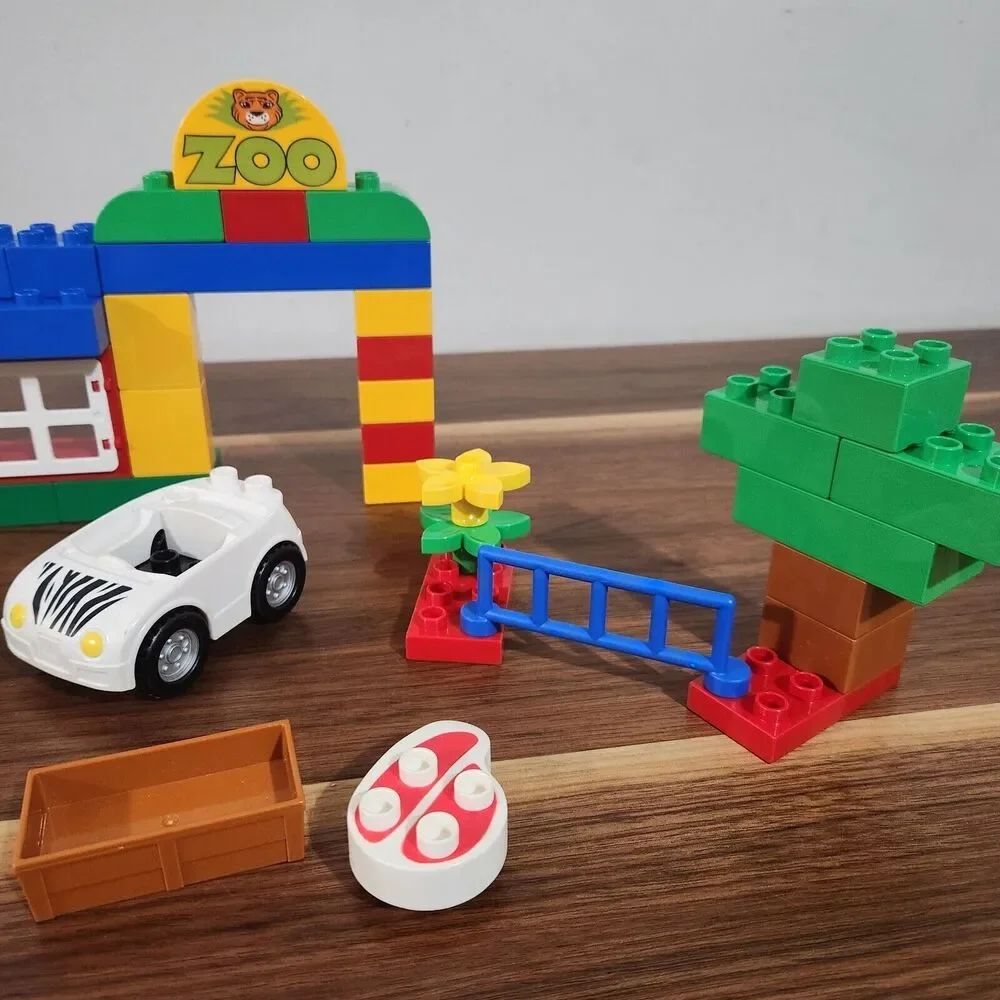 Lego Duplo 6136 My First Zoo Incomplete Replacement Pieces Car Fence Blocks